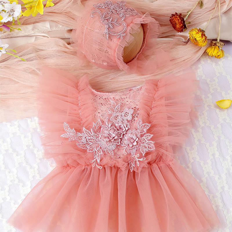 Baby Clothing Brands - Ylsteed Newborn Girl Mesh Romper Hat
