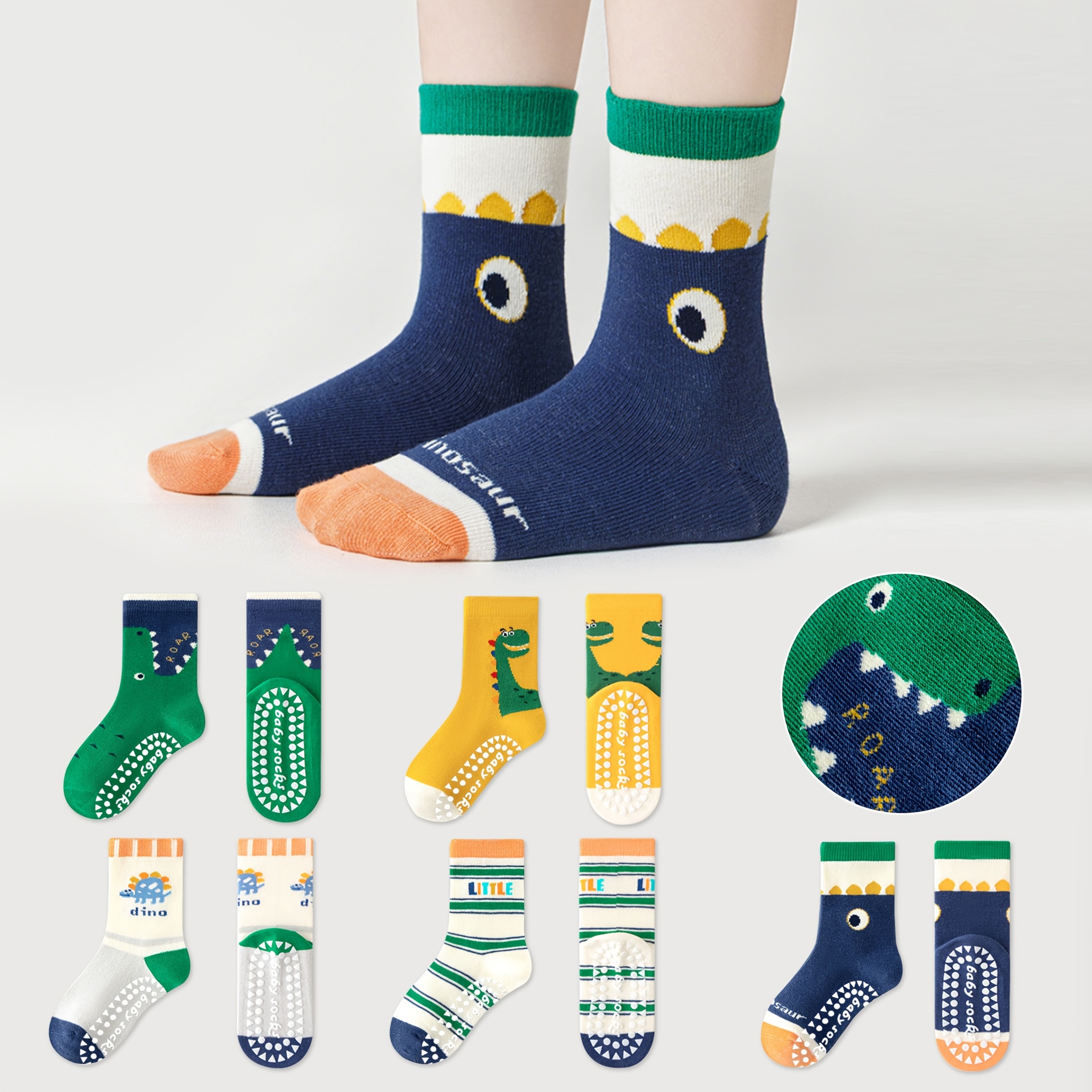 Baby Xl - 5 Pairs of Children's Floor Socks