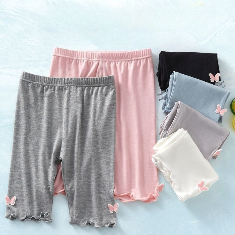Toddler Legging Set - Girls Modal Knee Length Safety Shorts