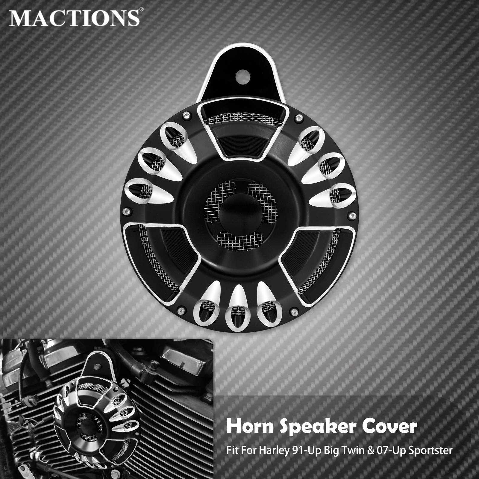 Baby Xl - Motorcycle CNC Horn Speaker Cover Kit