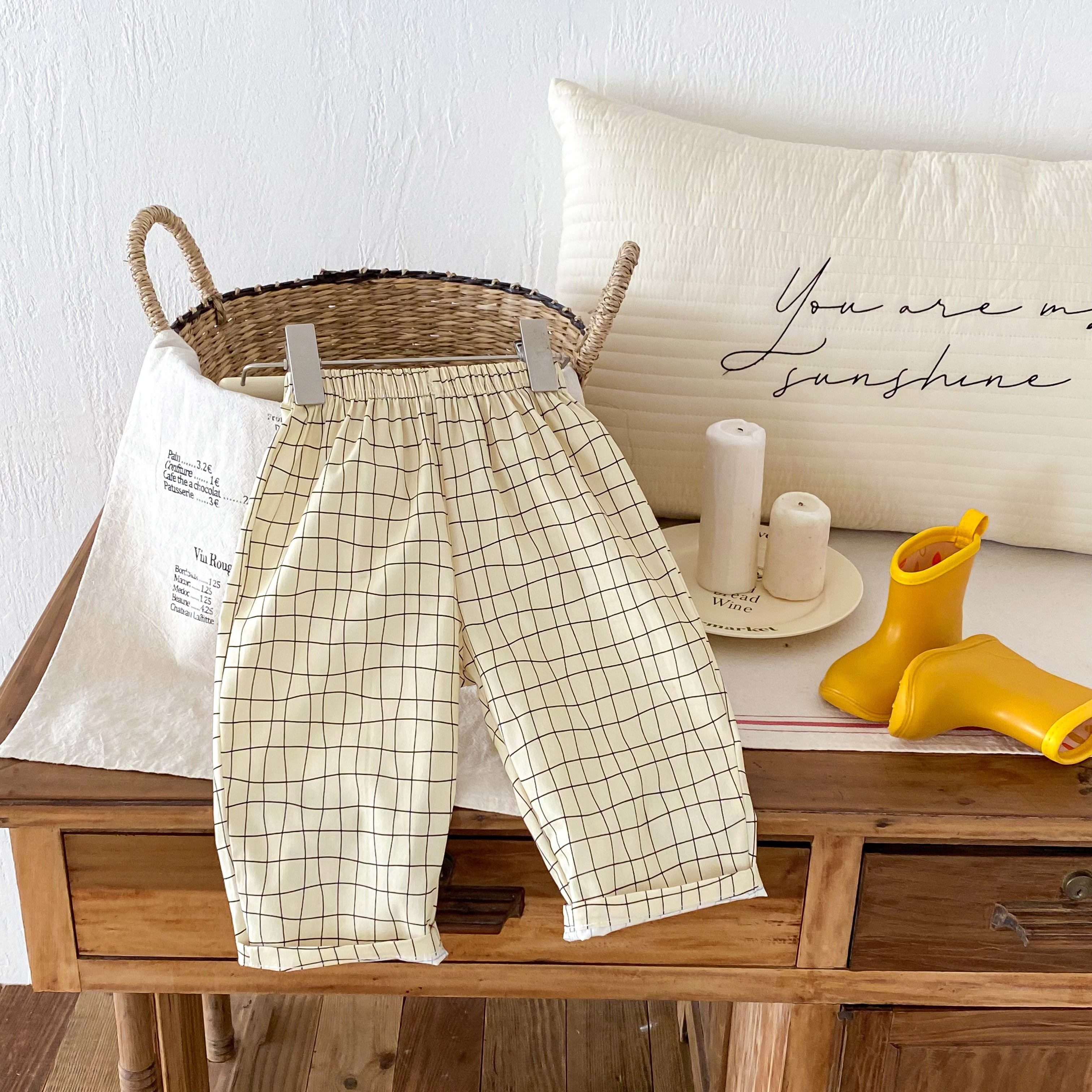 Fashion Plaid Pants Kids Boys  - Baby Boy Clothing Zara avis et prix
