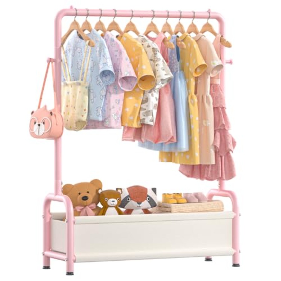 Clothing Rack with Storage She - Baby Clothing Hanging Rack avis et prix