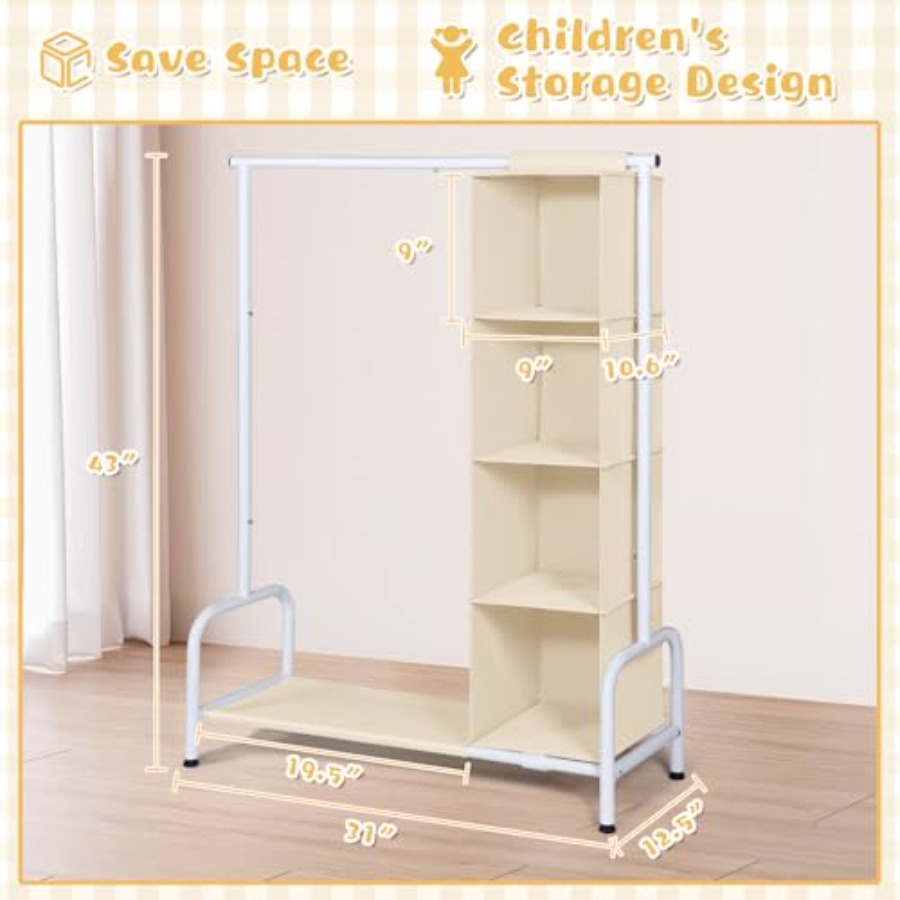 Clothing Rack with Hanging Org - Baby Clothing Hanging Rack avis et prix