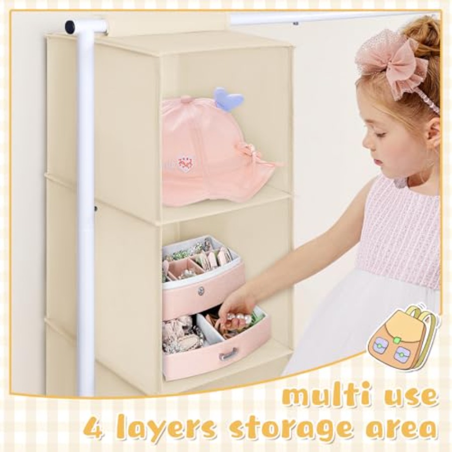 Clothing Rack with Hanging Org - Baby Clothing Hanging Rack avis et prix