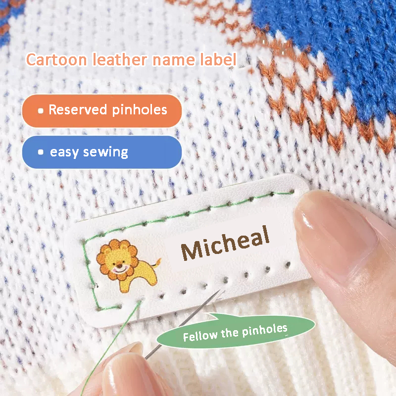 Customized Leather Laser Name  - Baby Clothing Labels avis et prix