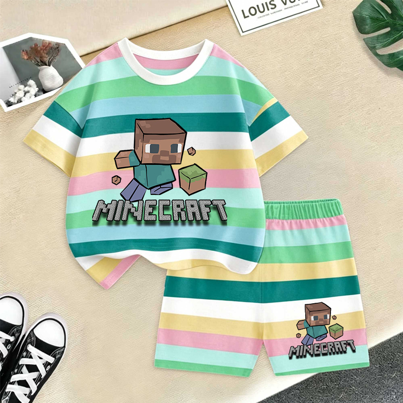 Minecrafted Girl boy Summer T  - Baby Clothing Gift Set avis et prix