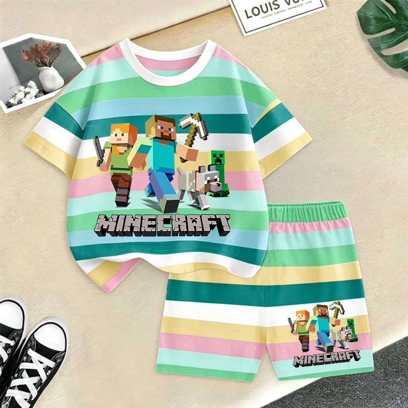 Minecrafted Girl boy Summer T  - Baby Clothing Gift Set avis et prix