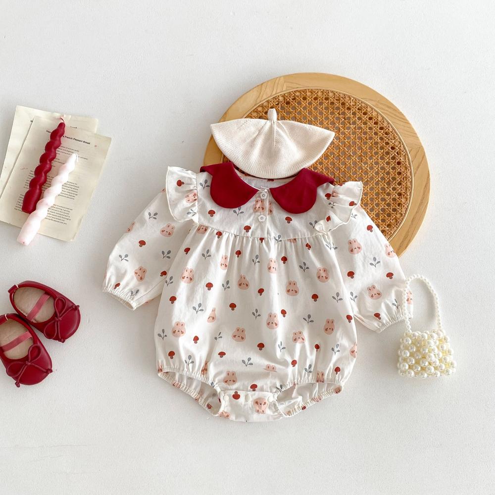 Cute Rabbit Printed Baby Jumps - Baby Clothing High Quality avis et prix