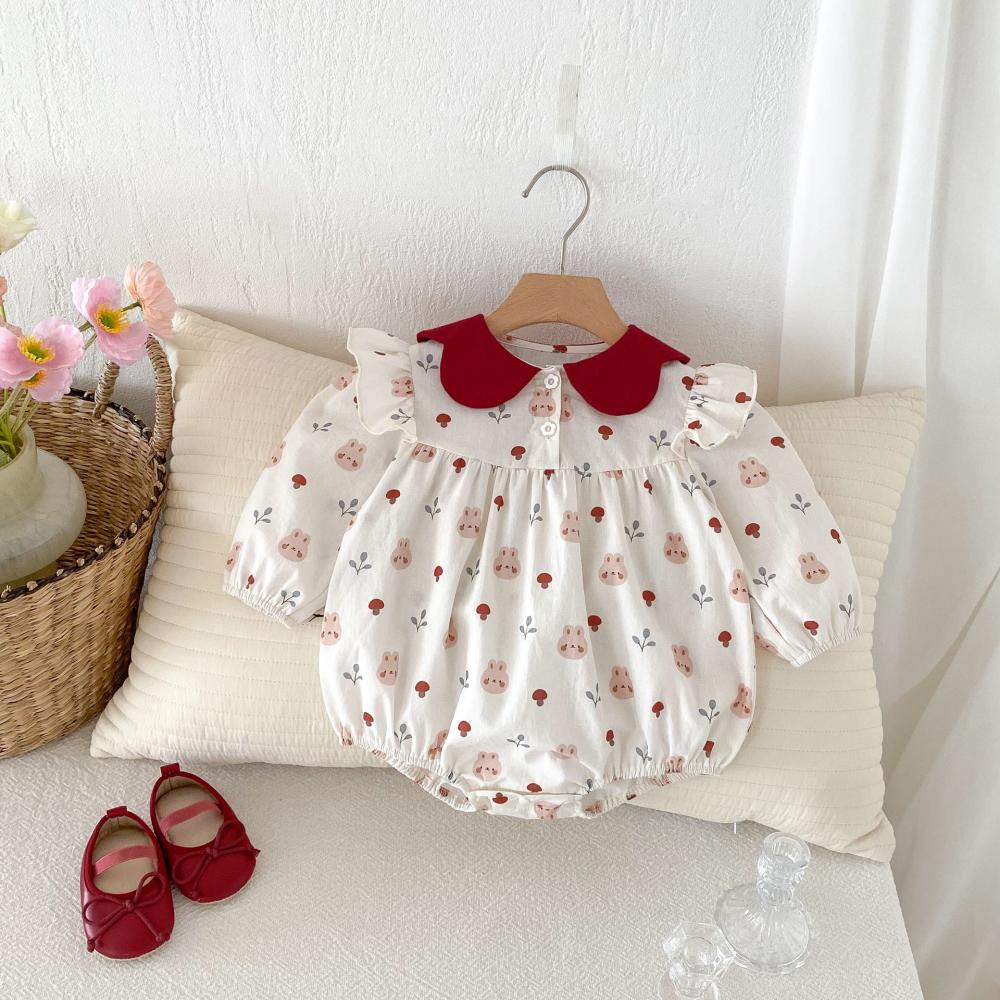 Cute Rabbit Printed Baby Jumps - Baby Clothing High Quality avis et prix