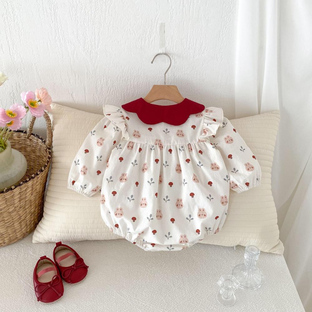 Cute Rabbit Printed Baby Jumps - Baby Clothing High Quality avis et prix