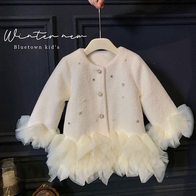 Girls' Furry Coat Autumn and W - Baby Clothing Quilt avis et prix