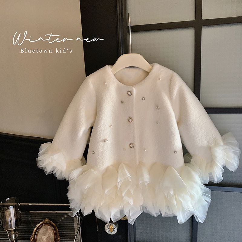 Girls' Furry Coat Autumn and W - Baby Clothing Quilt avis et prix
