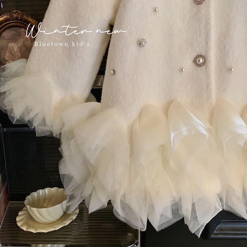 Girls' Furry Coat Autumn and W - Baby Clothing Quilt avis et prix