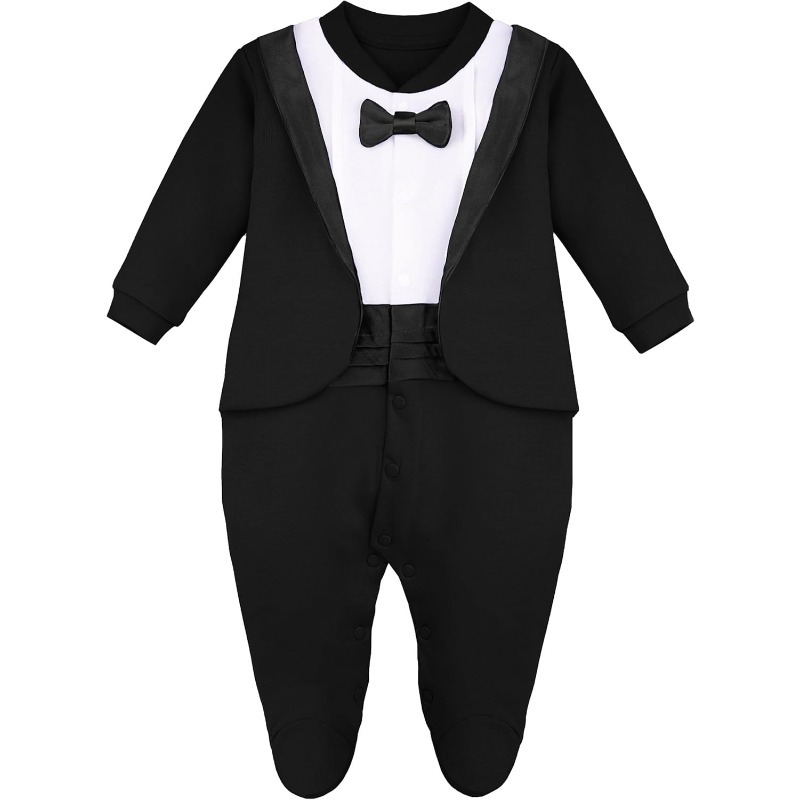 Newborn Boy Gentleman Tuxedo F - Baby Sleep Suit avis et prix