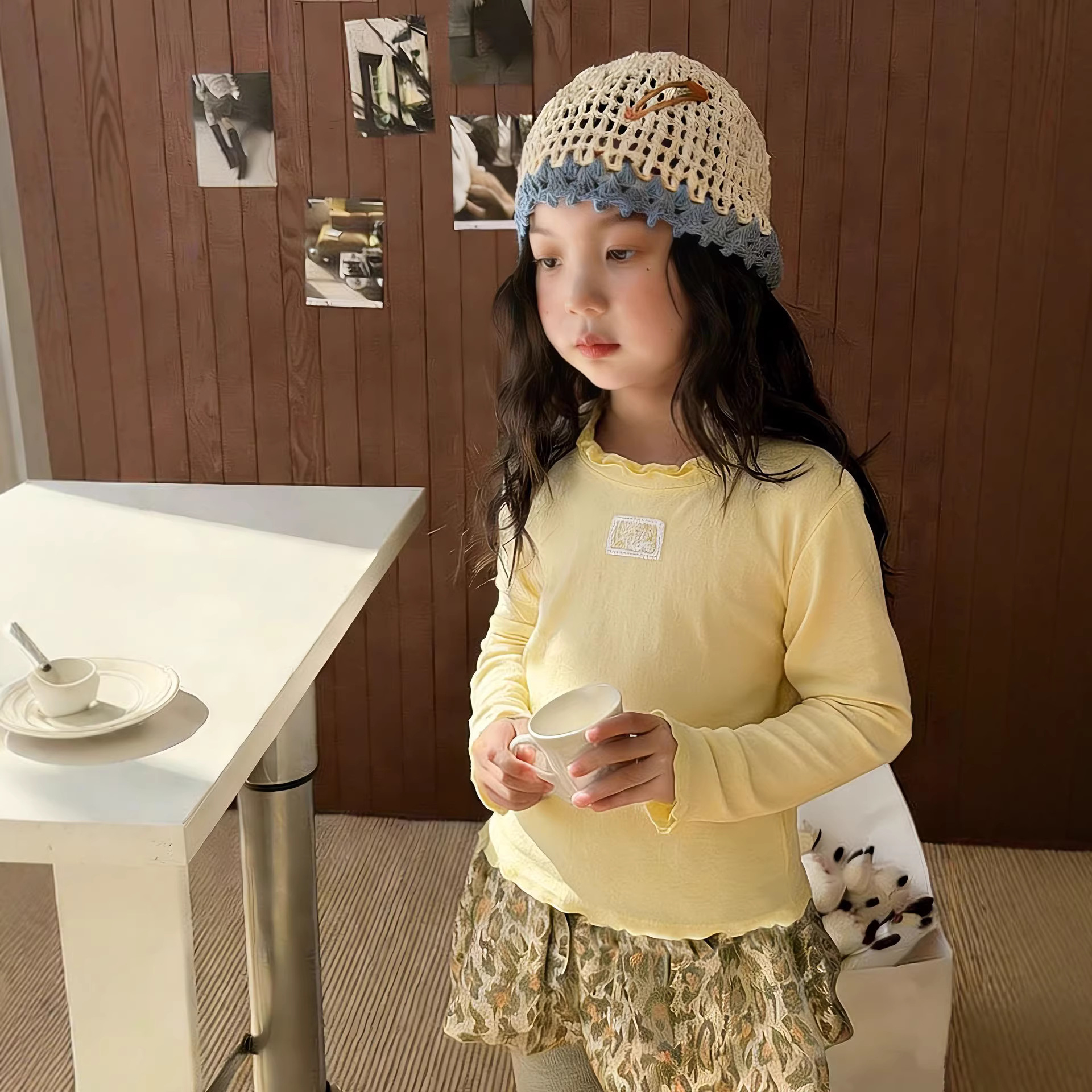 Children Versatile Base Shirt  - Baby Clothing Labels avis et prix