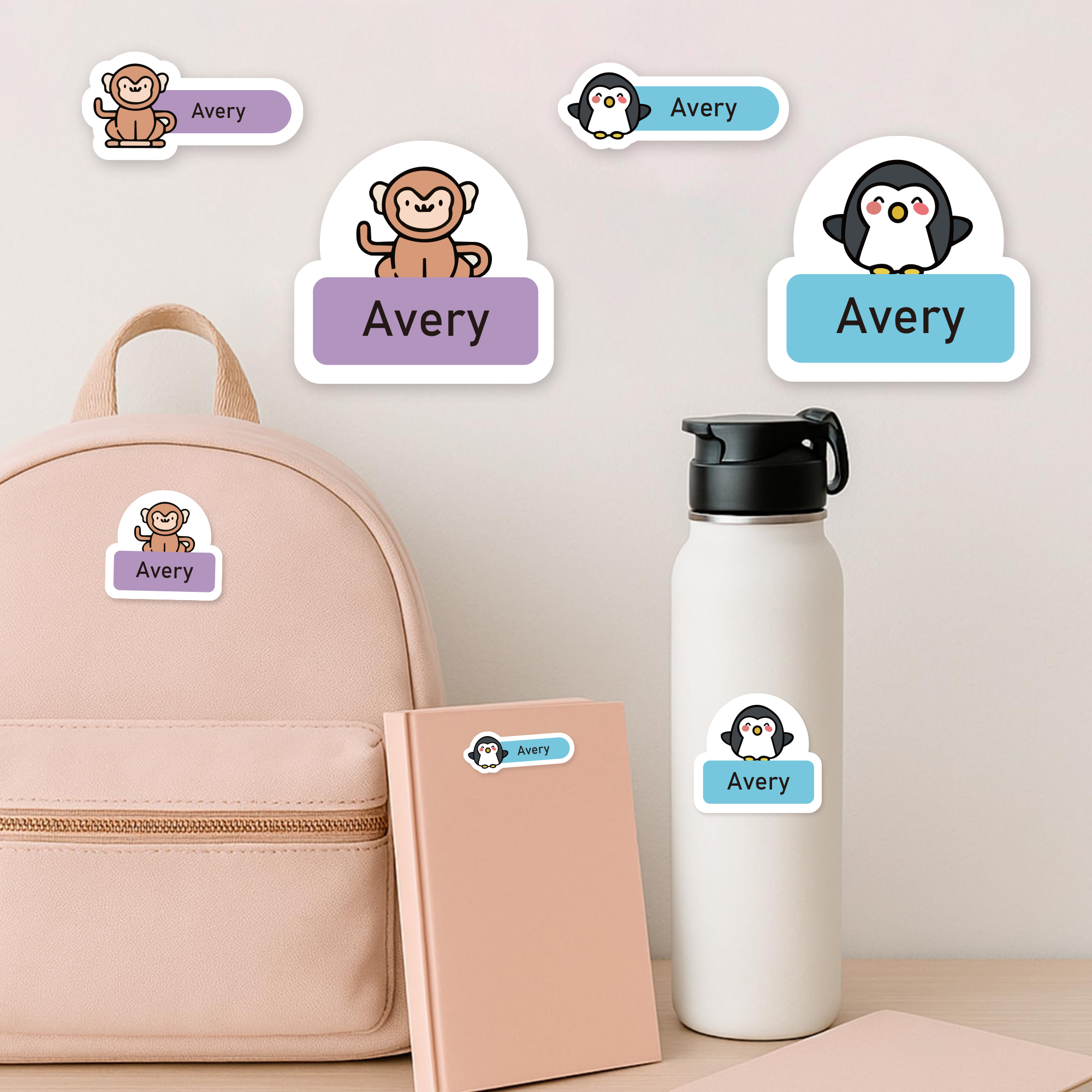124PCS Custom Name Stickers Cu - Baby Clothing Labels avis et prix