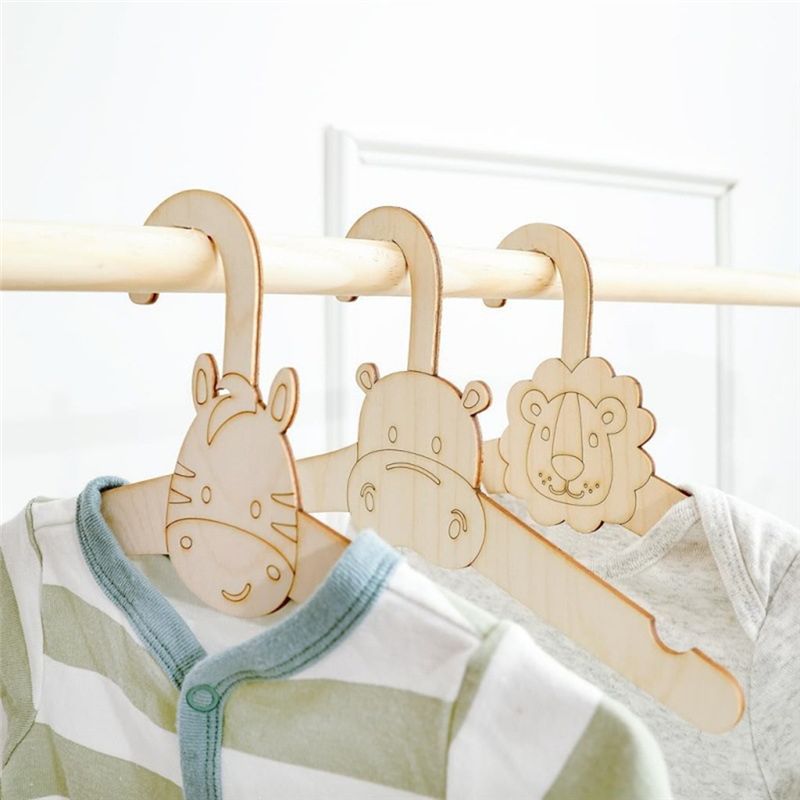 20PCS Cute Wooden Clothes Hang - Baby Clothing Hanging Rack avis et prix