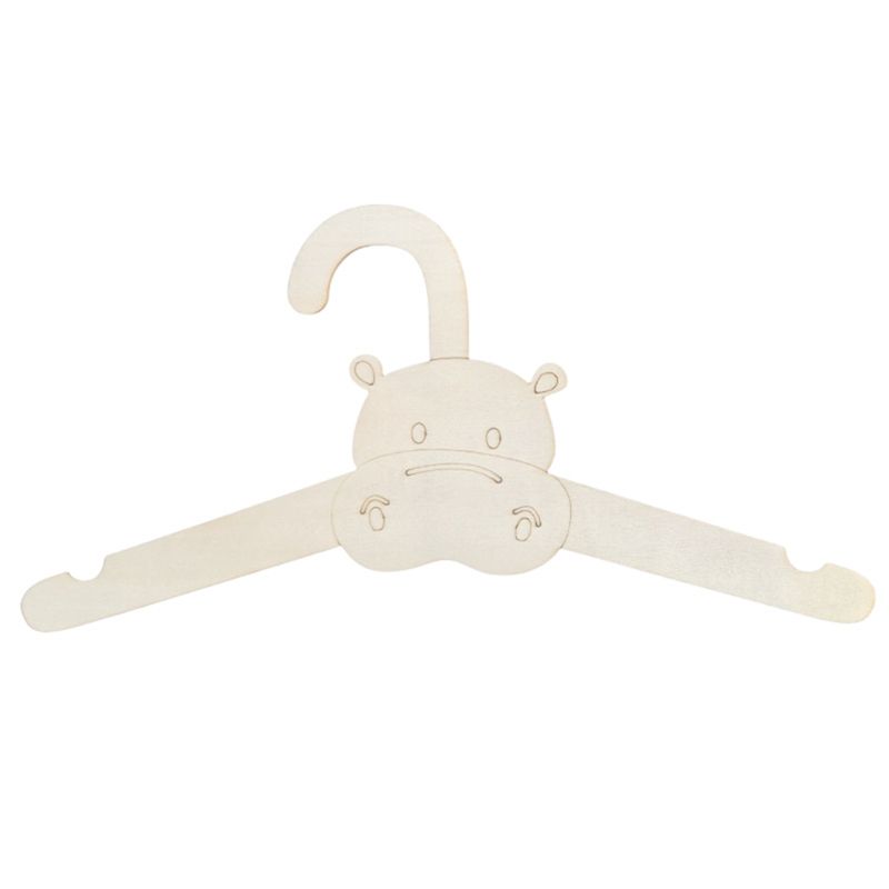 ABJI-20PCS Cute Wooden Clothes - Baby Clothing Hanging Rack avis et prix