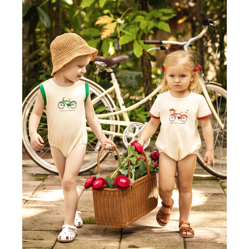 Ali Plus SS26 Printed Bike col - Baby Clothing Patterns avis et prix