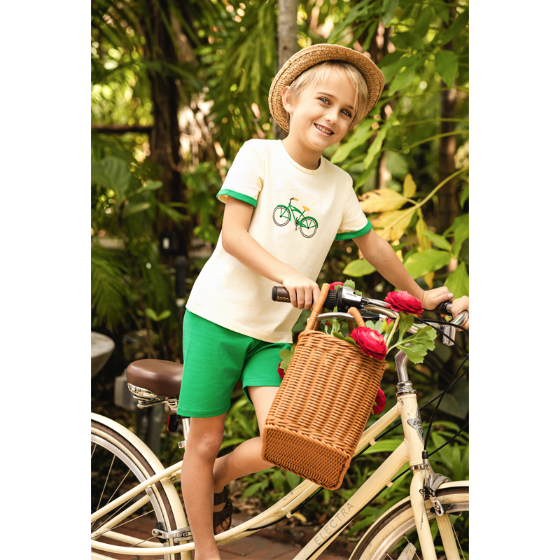 Ali Plus SS26 Printed Bike col - Baby Clothing Patterns avis et prix