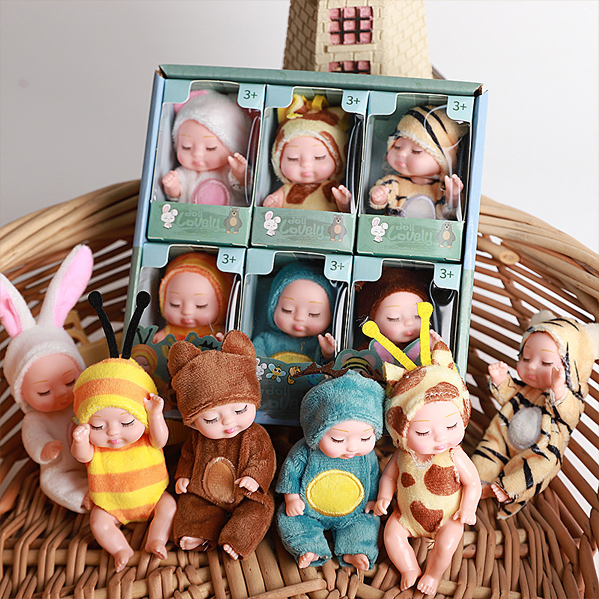 1/6PCS Mini Newborn Doll Rebir - Baby Clothing Gift Set avis et prix