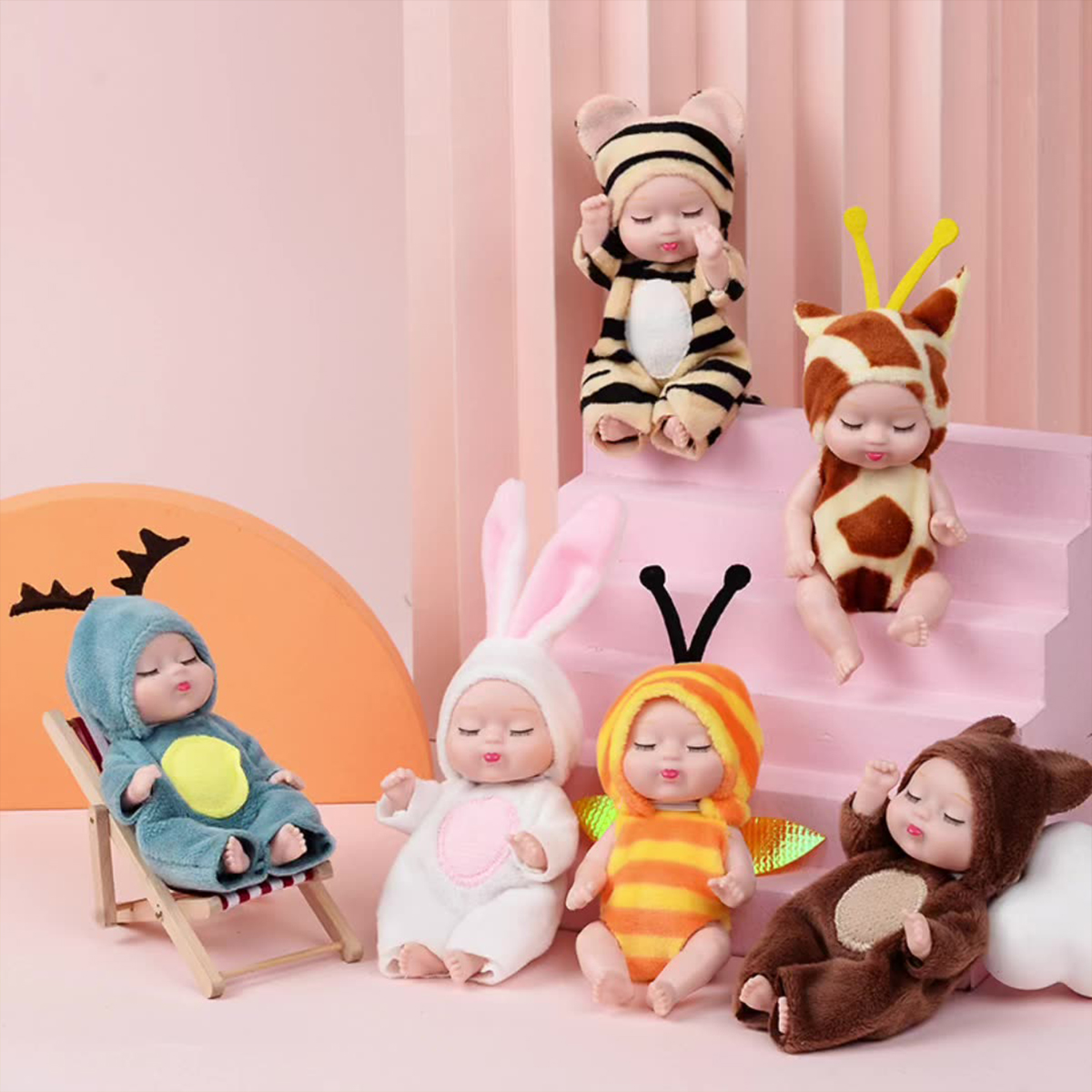1/6PCS Mini Newborn Doll Rebir - Baby Clothing Gift Set avis et prix