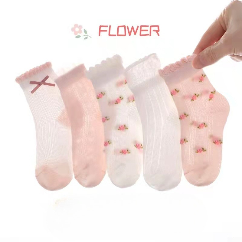 Girls Socks Cute Flowers Patte - Baby Clothing Patterns avis et prix
