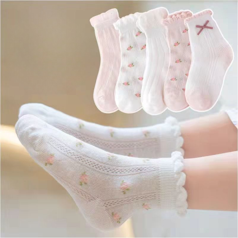 Girls Socks Cute Flowers Patte - Baby Clothing Patterns avis et prix