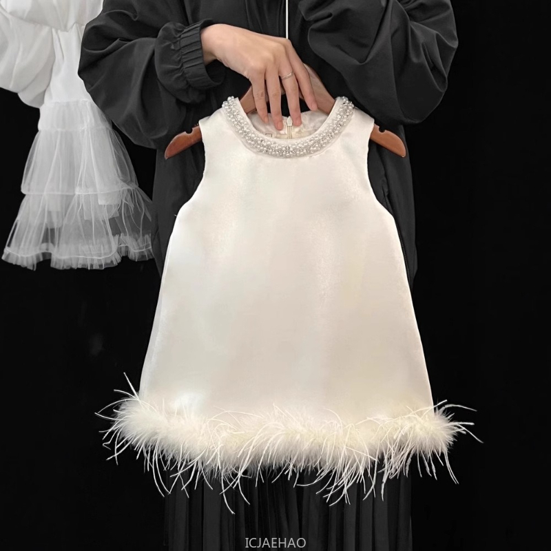 2025 New Girls Satin Feather P - Baby Clothing Gift Set avis et prix