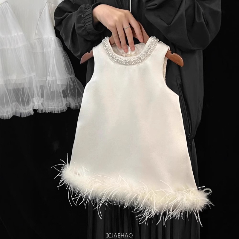2025 New Girls Satin Feather P - Baby Clothing Gift Set avis et prix