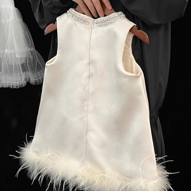 2025 New Girls Satin Feather P - Baby Clothing Gift Set avis et prix