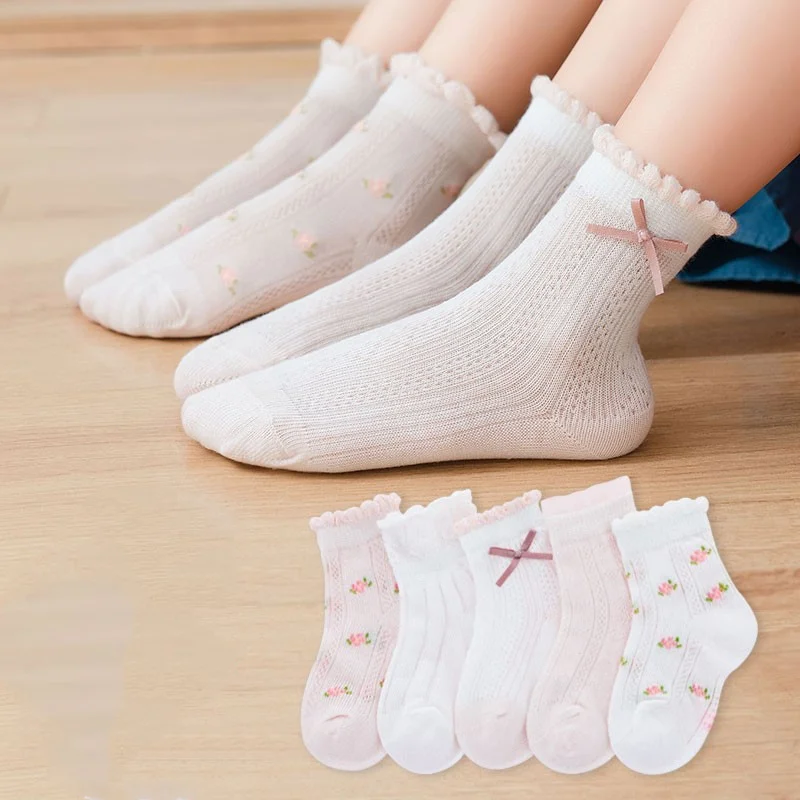 Kids Socks 5 Pairs/Lot Spring  - Baby Clothing Patterns avis et prix