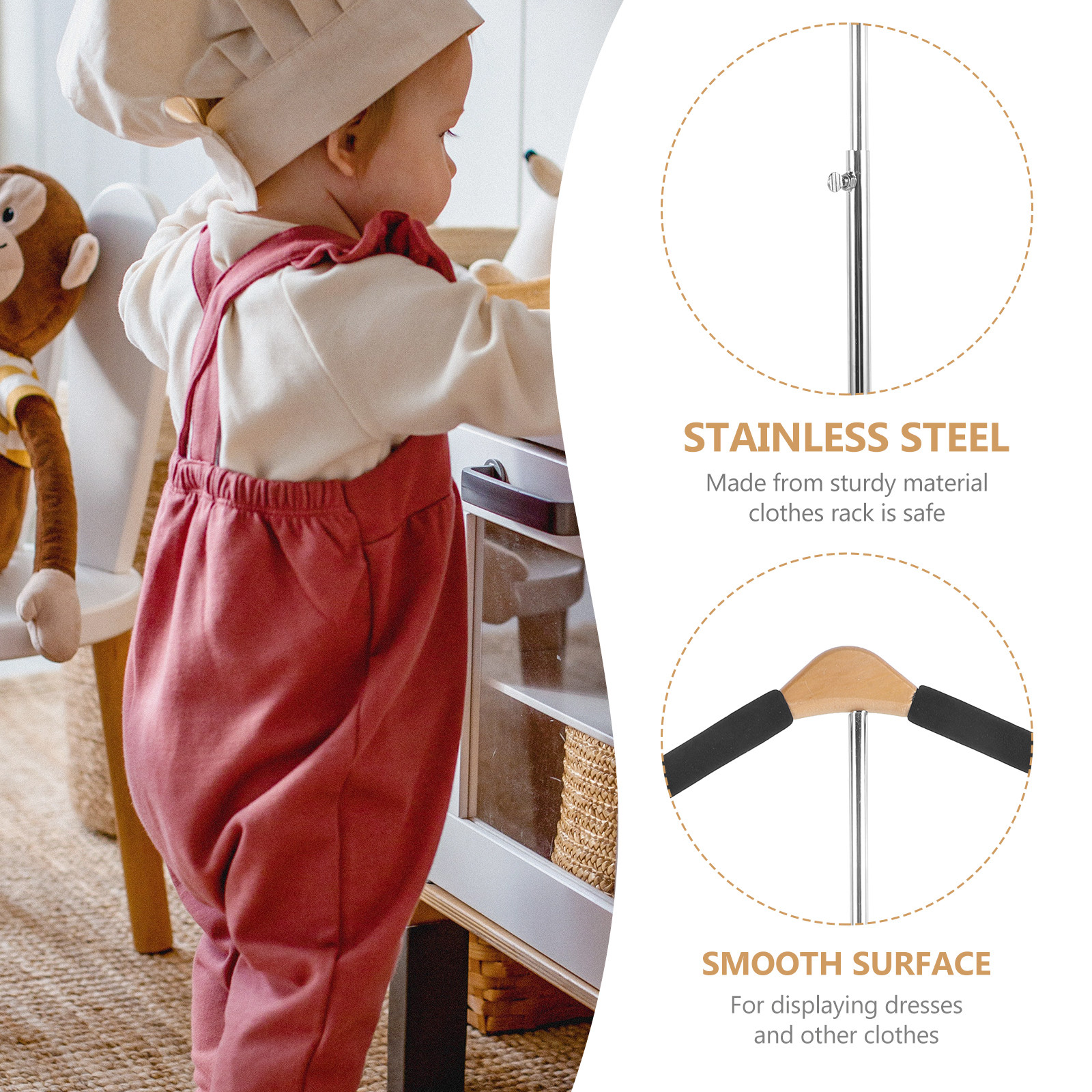 Kids Clothes Hanger Sturdy Dur - Baby Clothing Display Stand avis et prix