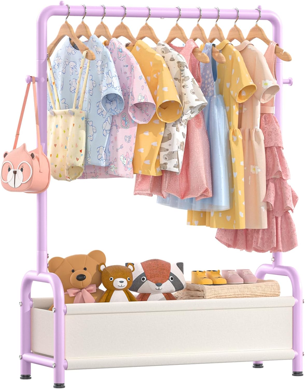 Kids Clothing Rack with Storag - Baby Clothing Hanging Rack avis et prix
