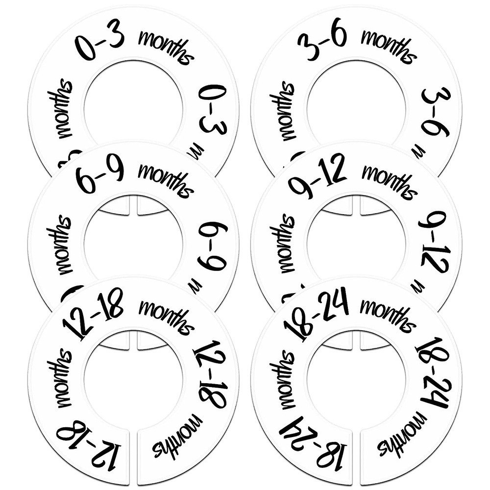 68/9Pcs Organizing Hangers Bab - Baby Clothing Labels avis et prix