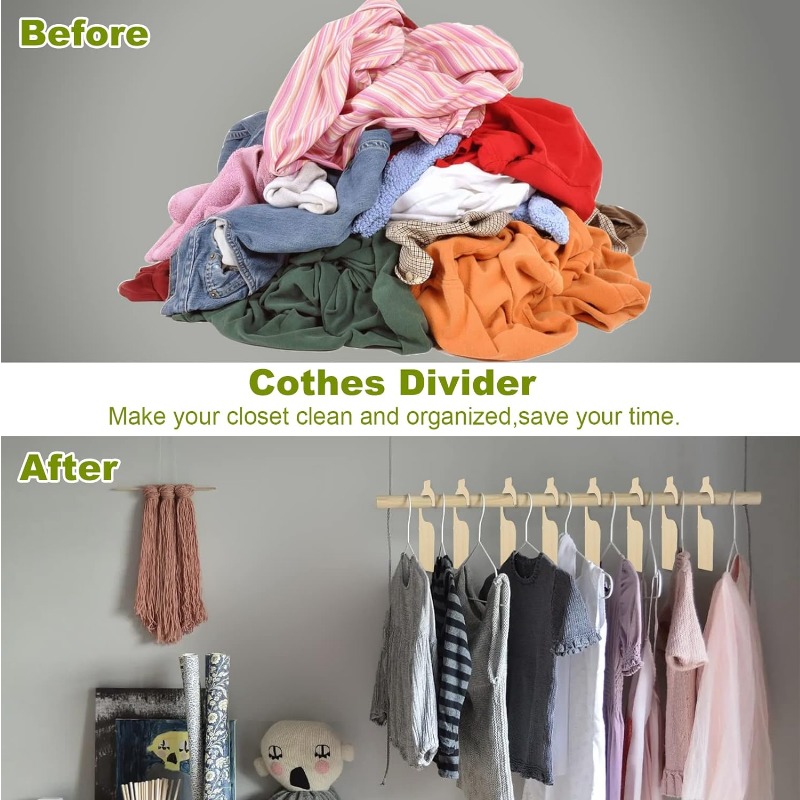 5PCS Blank Clothing Rack Divid - Baby Clothing Hanging Rack avis et prix