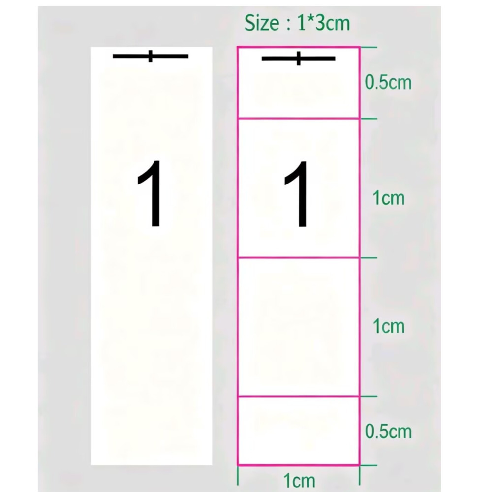 2000pcs Num 11-27 Employee ID  - Baby Clothing Labels avis et prix