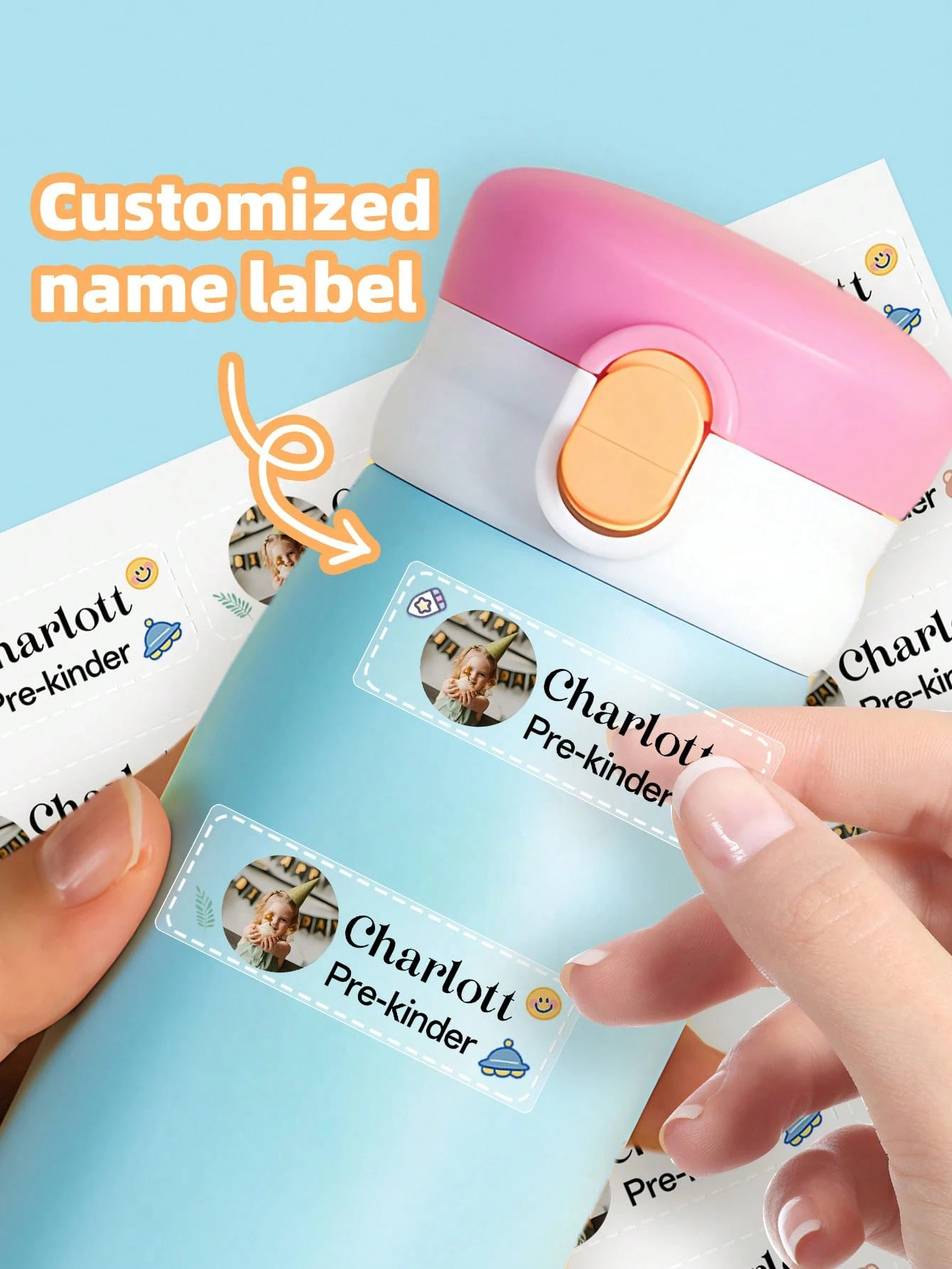 4.5*1.5CM  1~128pcs Custom Tra - Baby Clothing Labels avis et prix