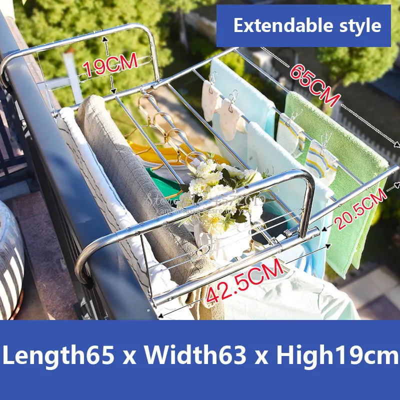 Extendable Stainless Steel Fol - Baby Clothing Hanging Rack avis et prix