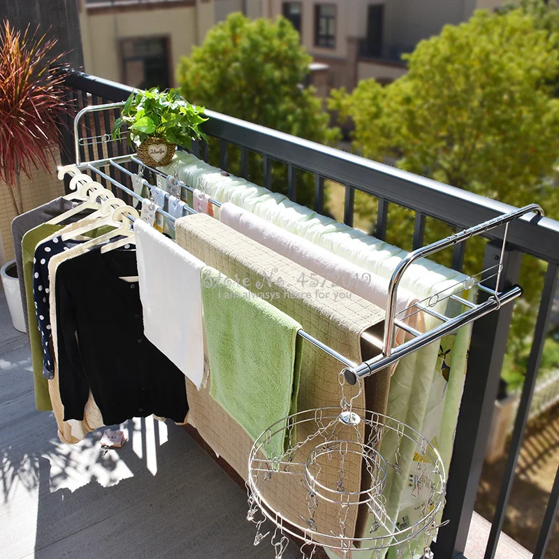 Extendable Stainless Steel Fol - Baby Clothing Hanging Rack avis et prix