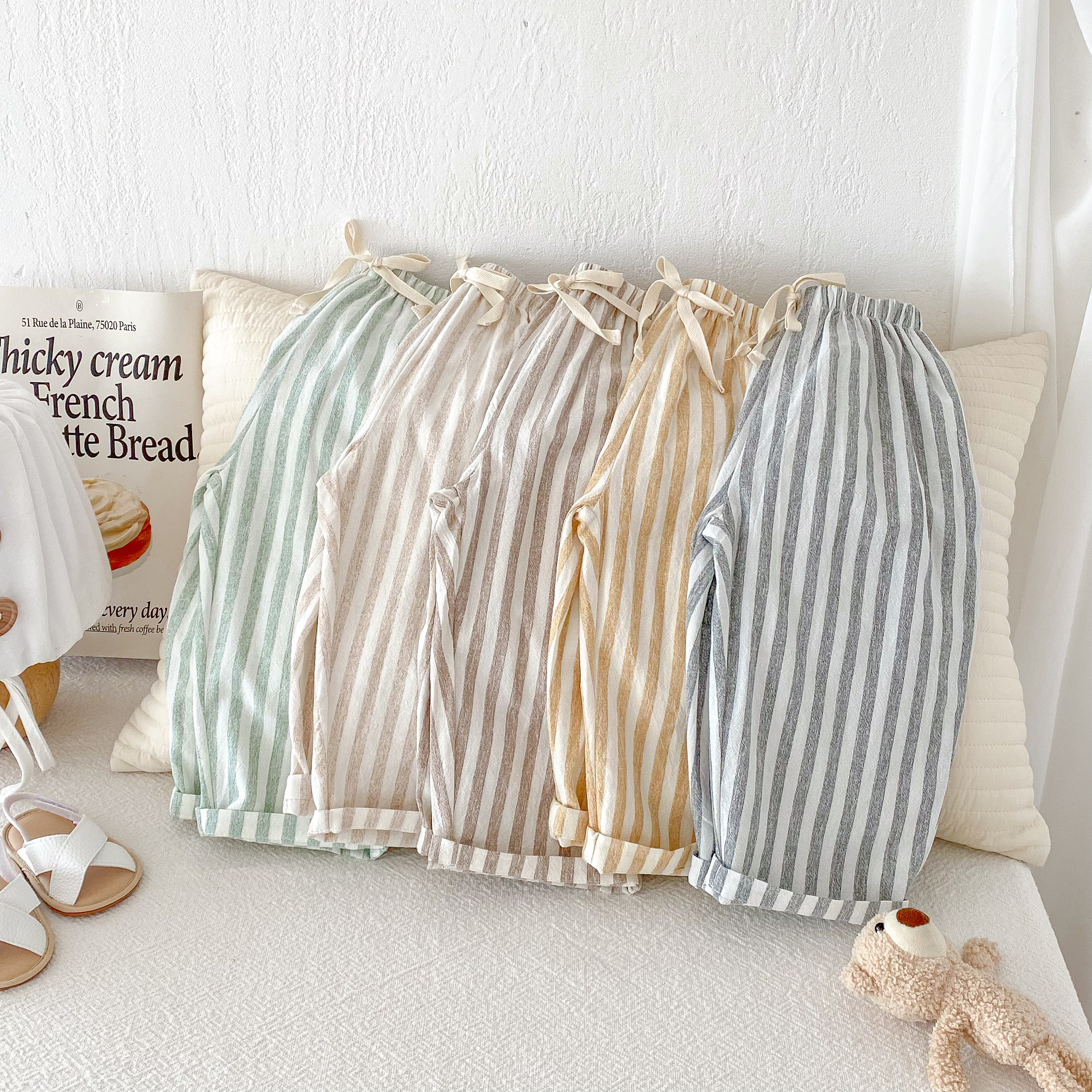 Vintage Linen Cotton Stripe Pa - Baby Boy Clothing Zara avis et prix