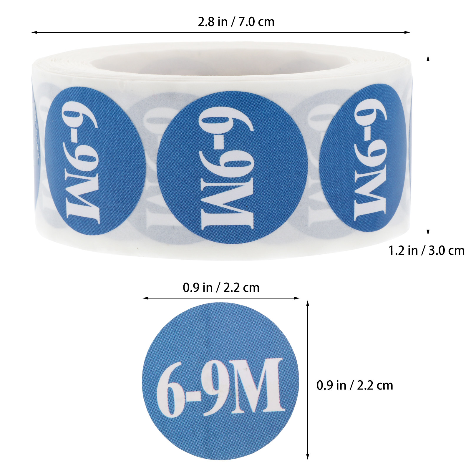 2 Rolls Clothing Size Sticker  - Baby Clothing Labels avis et prix