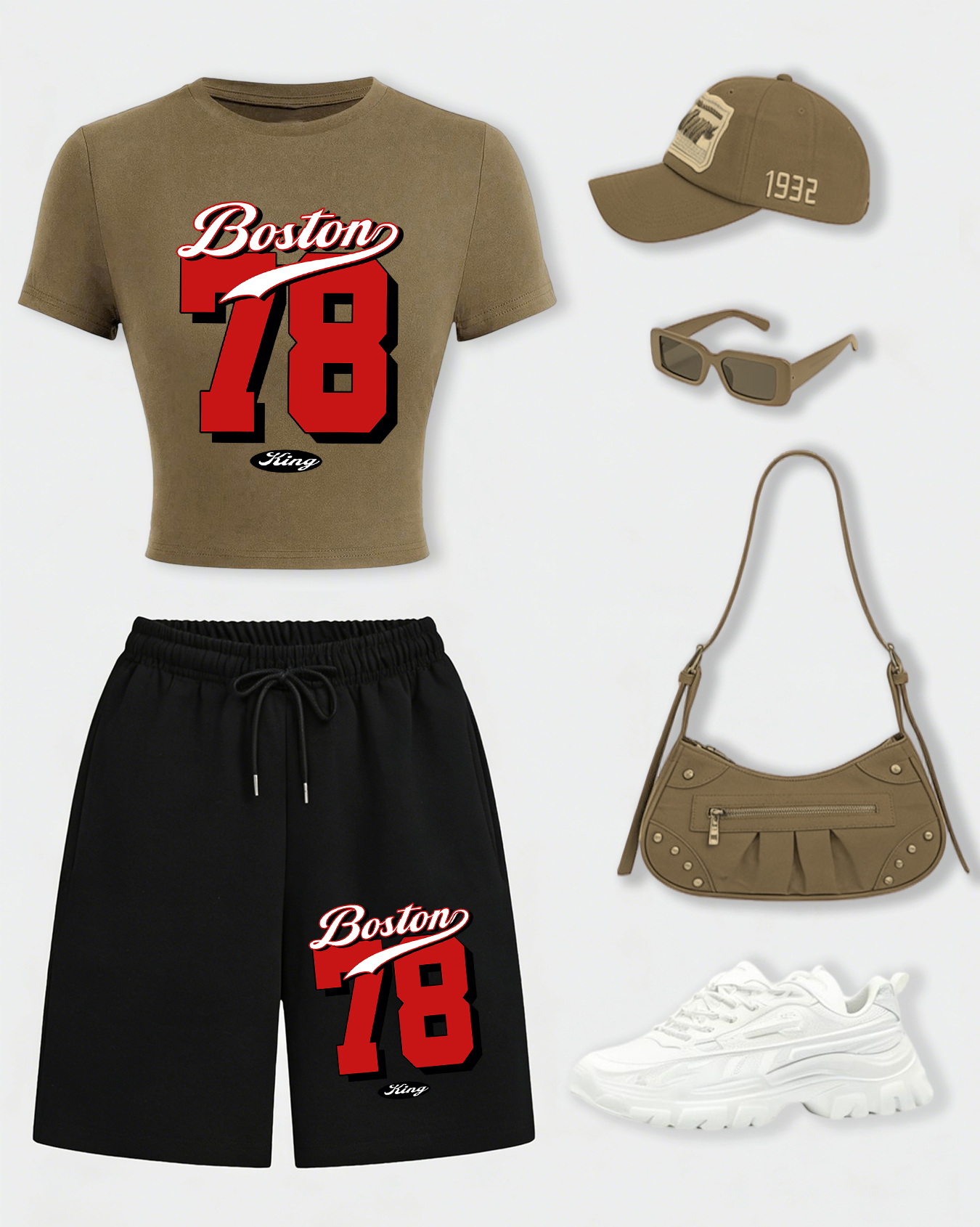 Boston Number 78 Design Womens - Summer Short Set avis et prix
