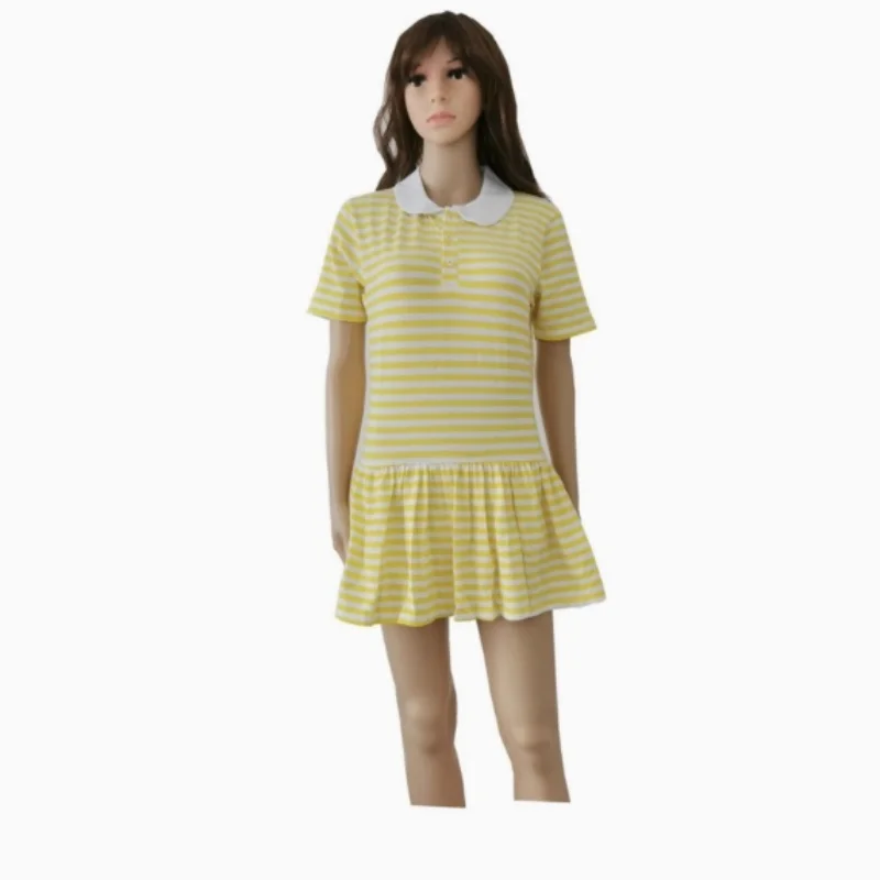 Playsuit Printed Yellow Stripe - Baby Clothing Patterns avis et prix