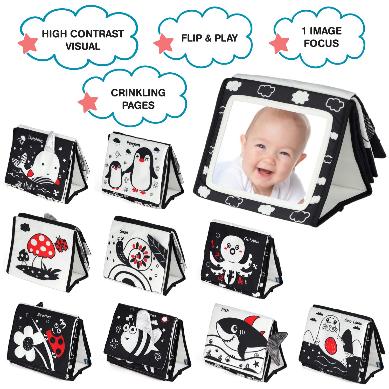 Tummy Time Mirror for Babies B - Baby Clothing Gift Set avis et prix
