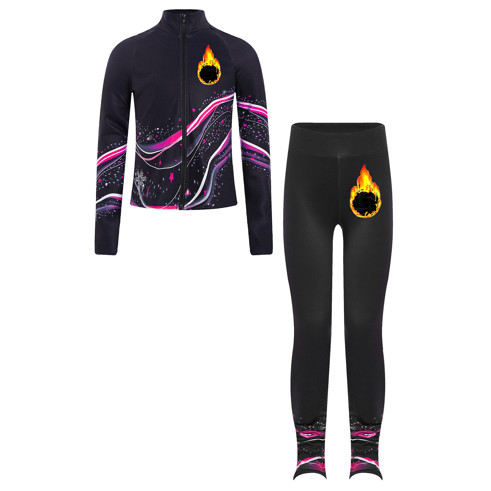 Kids Girls Fleece Figure Skati - Toddler Legging Set avis et prix