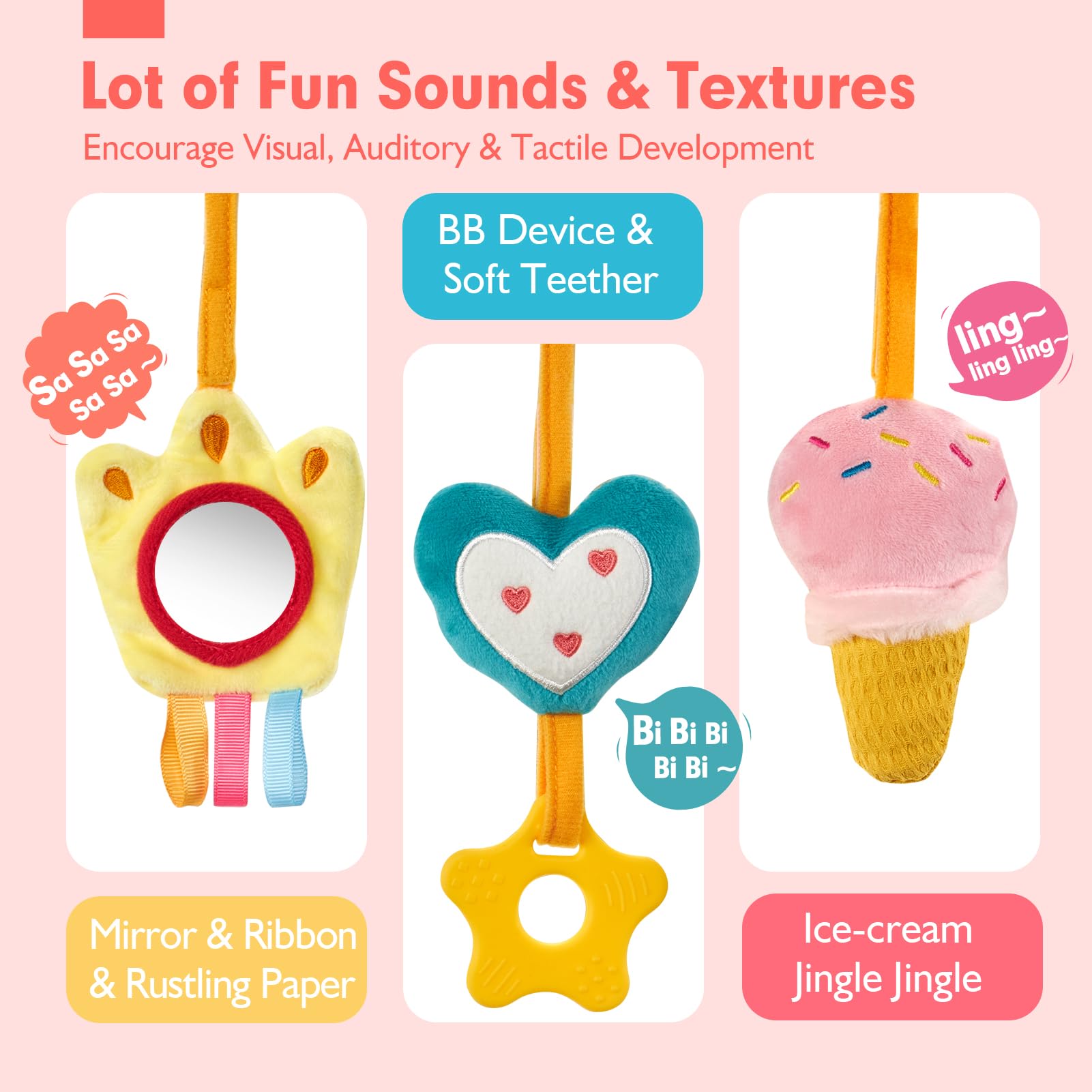 Car Seat Toys for Babies Rattl - Baby Clothing Gift Set avis et prix